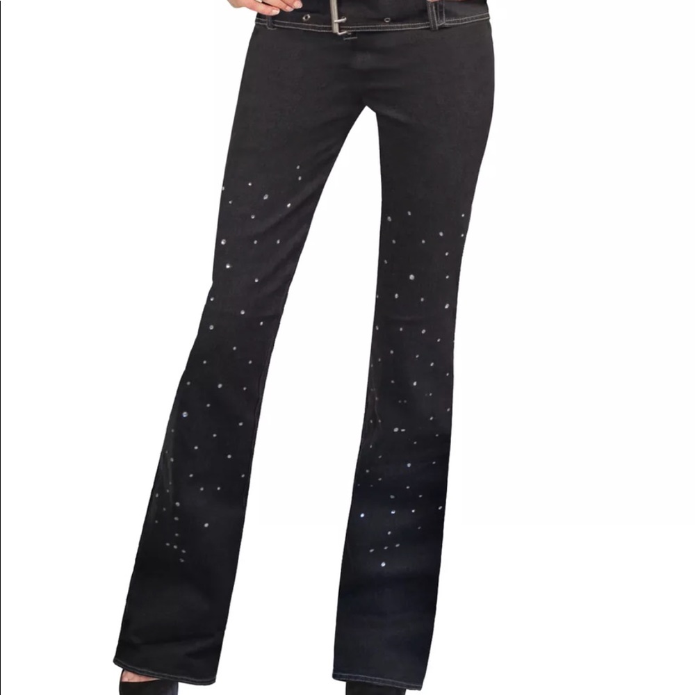 Jumpsuit jean romper one piece crystal pant outfit - Picture 2 of 6